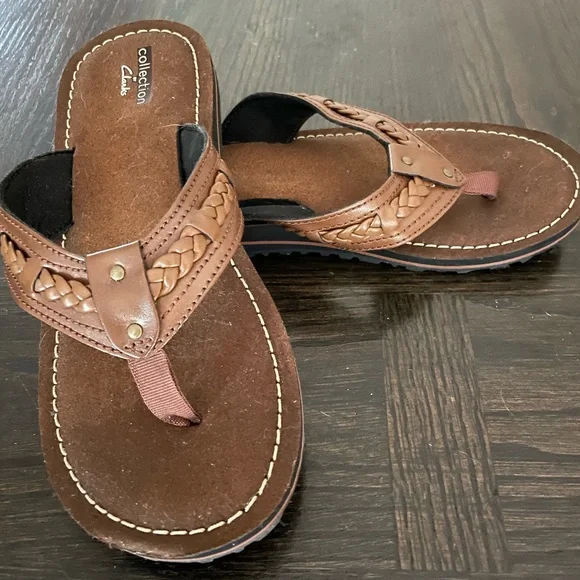 Clarks Shoes Clarks Womens Fenner Nerice Flip Flop Sandal Size